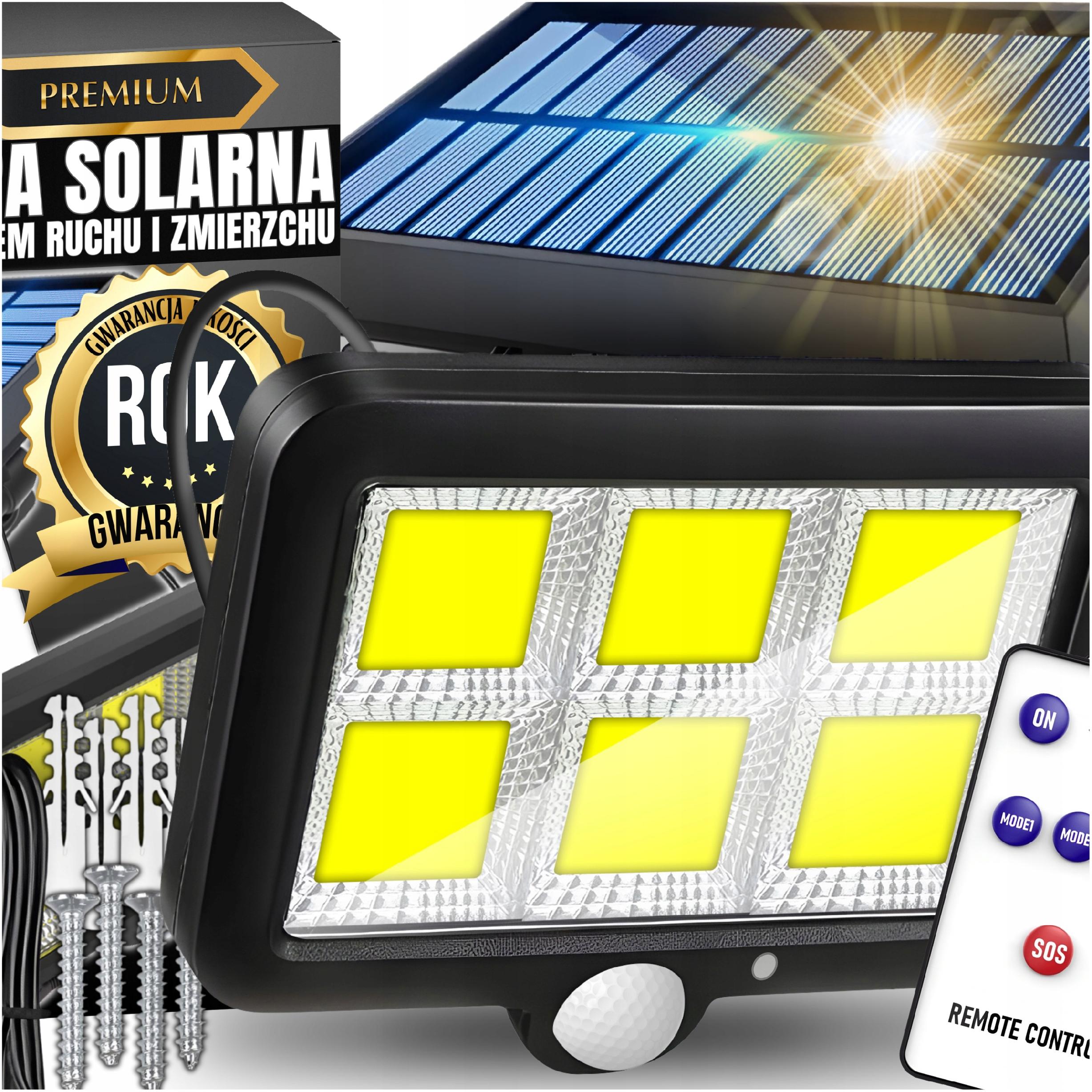 Pouličné svietidlo Totalstore 300 W 10000 lm solárne napájanie